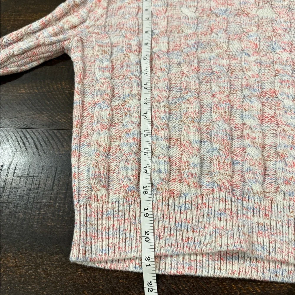 J.Crew Marled Cable Knit Crewneck Sweater Small